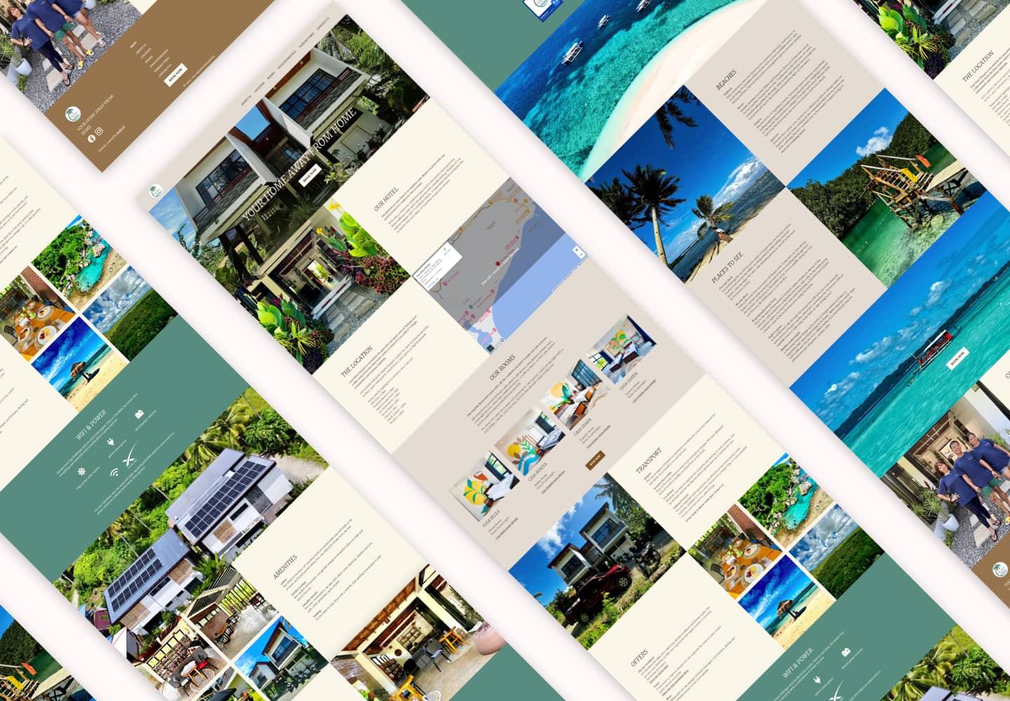 hotel website design for Casa Basa